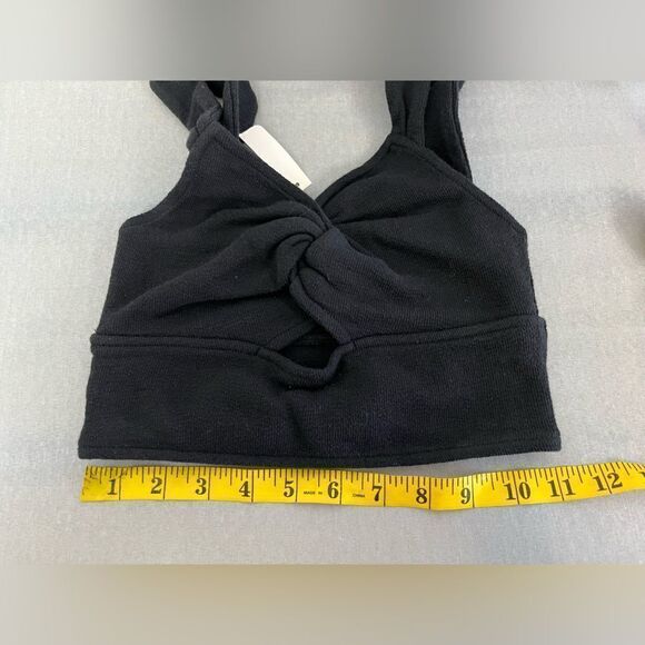 Madewell Cutout Knot-Front Crop Tank Top NWT Size XS - Picture 4 of 8